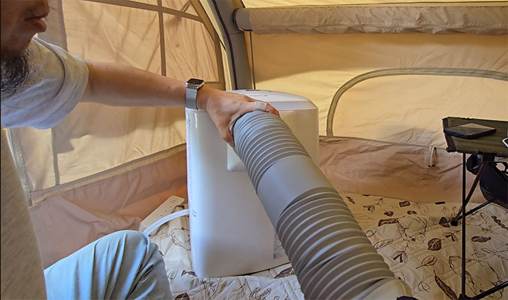 風管連結完成的樣子