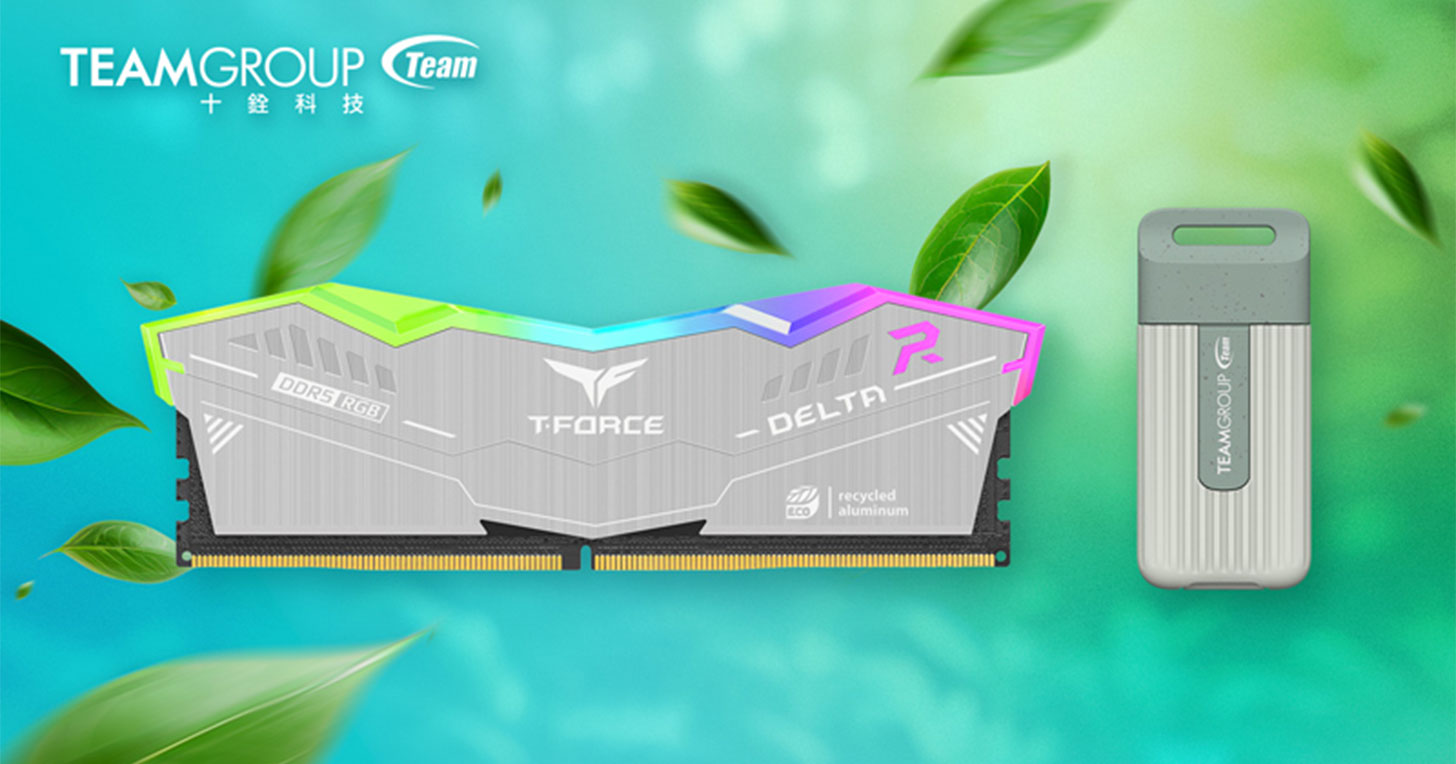 十銓科技 ECO 系列實現綠色科技創新！T-FORCE DELTA RGB ECO DDR5 桌上型記憶體及 TEAMGROUP PD20 ECO 迷你外接式固態硬碟正式推出！ - 阿祥的網路筆記本