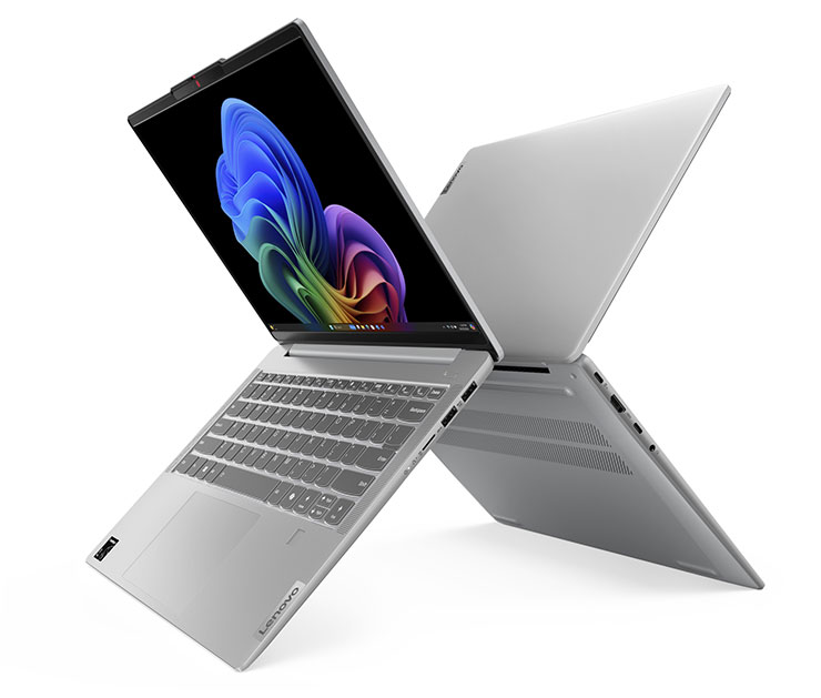 IdeaPad Slim 5x採用最新Snapdragon X Plus 8核心處理器，提供用戶高速AI效能，提升高負載任務的產出效率