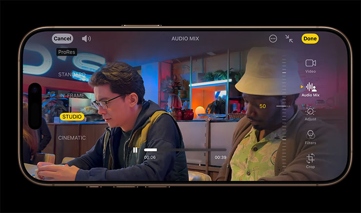 Apple iPhone 16 | iPhone 16 Pro 系列正式推出,升級幅度一如預期,相機控制鍵、 4K120fps 錄影有點料! - 阿祥的網路筆記本 混音功能