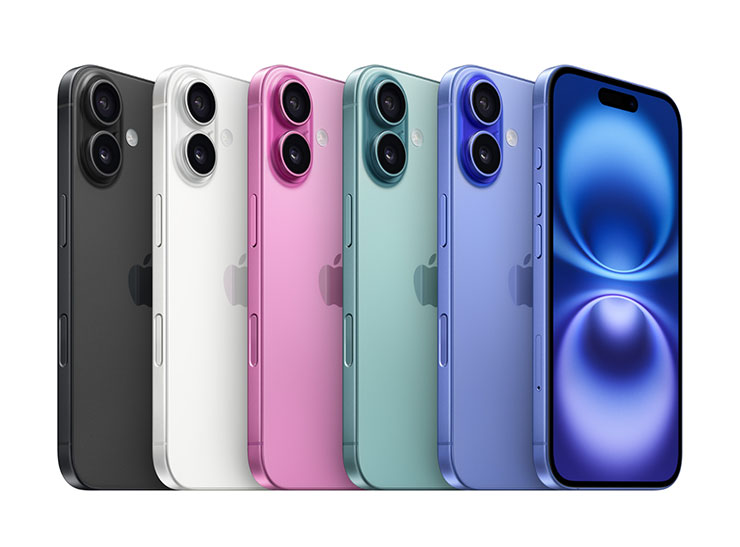 iPhone 16 數字系列。