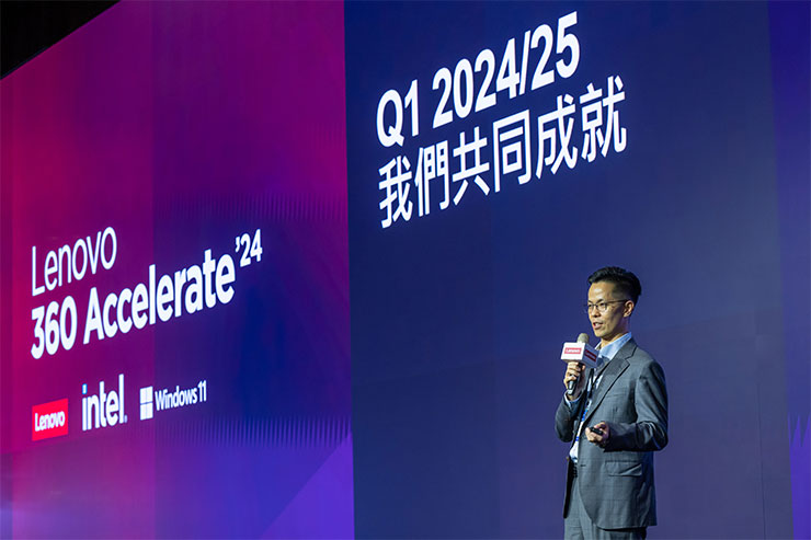 Lenovo透過從硬體裝置到軟體服務和解決方案完整產品陣容，全方位實現「AI for All」願景，助力企業實現數位轉型。圖為Lenovo 中亞太及紐澳地區商用事業部負責人李宗幸。