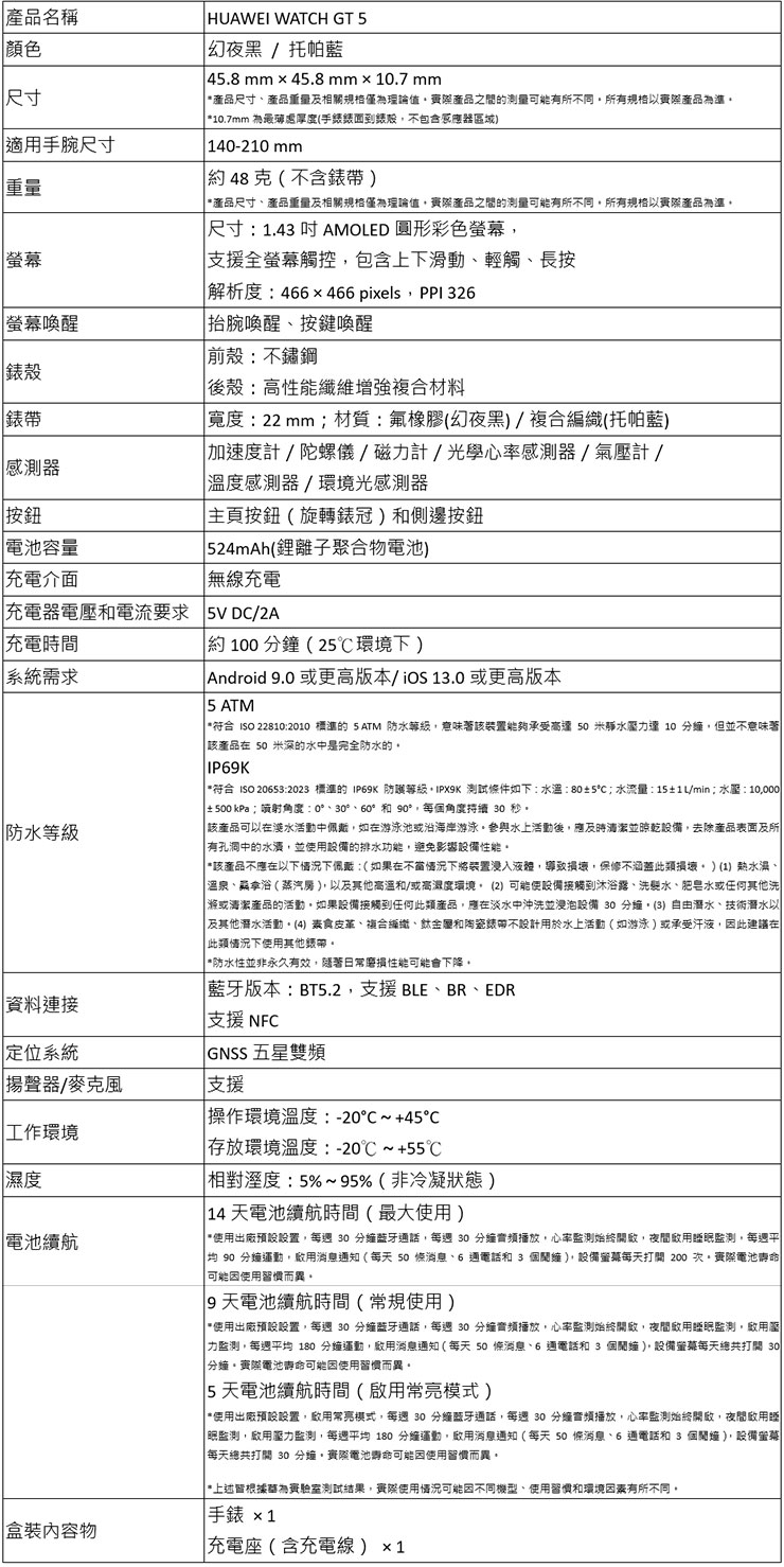HUAWEI 推出三大穿戴新品:HUAWEI WATCH GT 5 系列、WATCH Ultimate 全面升級引領時尚與科技! - 阿祥的網路筆記本 HUAWEI WATCH GT 5 Pro(42mm)