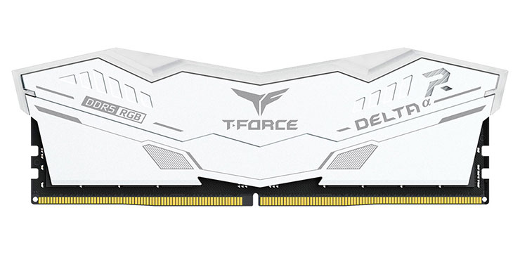 T-FORCE DELTAα RGB DDR5 桌上型記憶體（白）