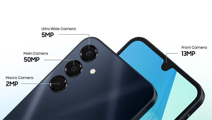 Galaxy A16 5G 主相機採用三鏡頭配置