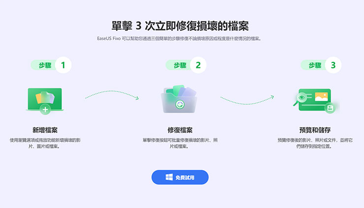 電腦檔案又開不了?五大原因解析與專業工具 EaseUS Fixo 救援教學 - 阿祥的網路筆記本 「簡單易用」可以說是 EaseUS Fixo 的最大特點!三個步驟就能完成損壞檔案的修復,一般人也能輕鬆上手!