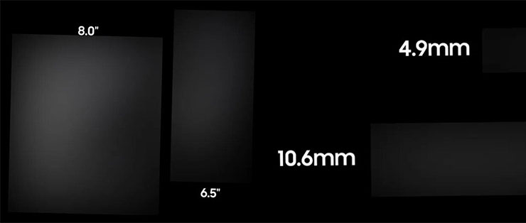 Evan Blass @evleaks/X 貼出關於 Galaxy Z Fold6 特別版的螢幕與機身尺寸資訊