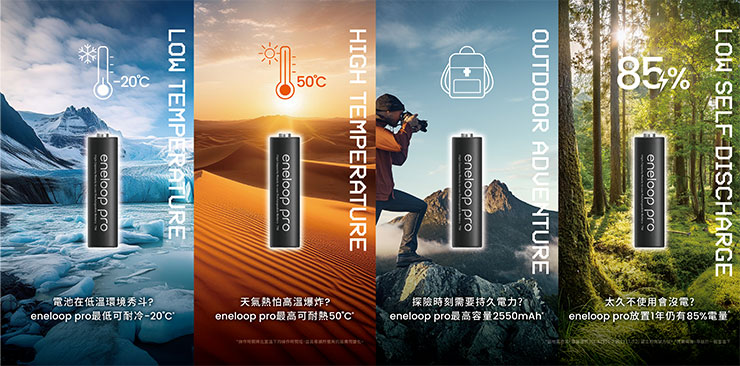 最適合專業設備使用的 Panasonic eneloop pro 好市多黑五優惠來了! 12/1 前下殺 7.3 折! - 阿祥的網路筆記本 Panasonic eneloop pro 具備耐極地溫差、最高容量搭配穩定電力、低自放電等全方位高性能的特色,日製高規格品質備受攝影師、戶外旅遊人士推崇!