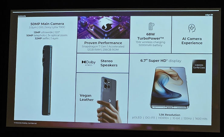 軍規三防、極輕至薄:motorola edge 50 打造「美型硬實力」! - 阿祥的網路筆記本 motorola edge 50 產品重點特色一覽
