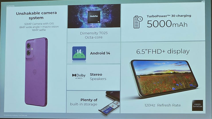 軍規三防、極輕至薄:motorola edge 50 打造「美型硬實力」! - 阿祥的網路筆記本 moto g55 5G 產品重點特色一覽