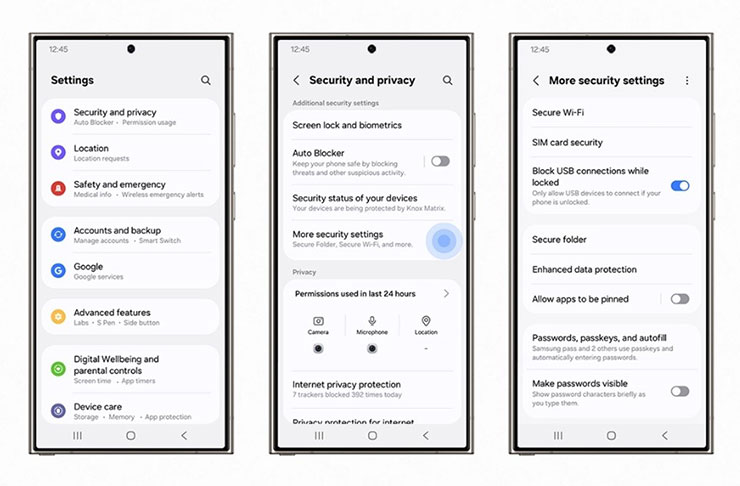 封鎖USB連線功能，防止他人透過USB連接埠存取裝置檔案或寄送有害指令