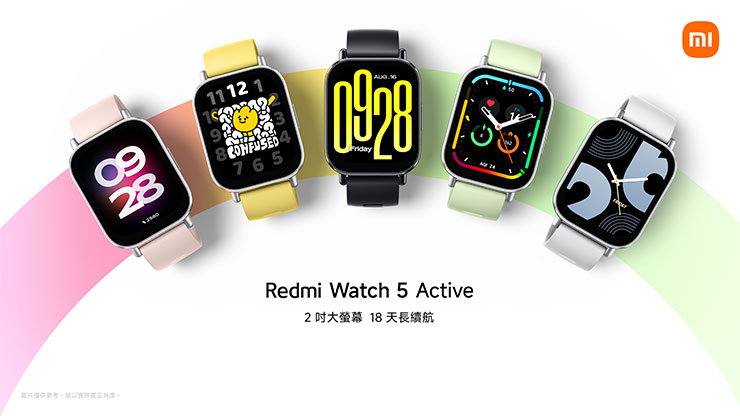 Redmi Watch 5 Active 提供全天候心率監測、睡眠追蹤與血氧檢測，並支援多達 140 種運動模式，幫助使用者掌握身體狀況，大大提升日常生活品質與效率！