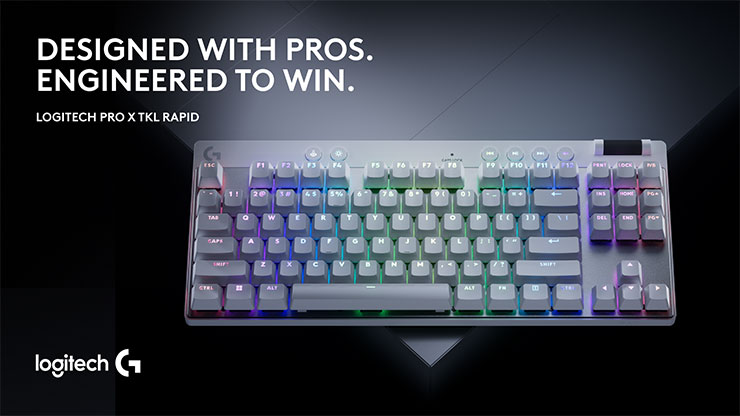 Logitech G PRO X TKL RAPID類比磁軸電競鍵盤正式上市