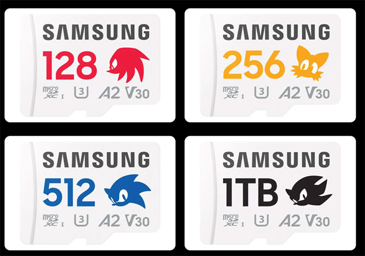 音速小子版本的三星 Pro Plus 記憶卡共有四種容量與款式