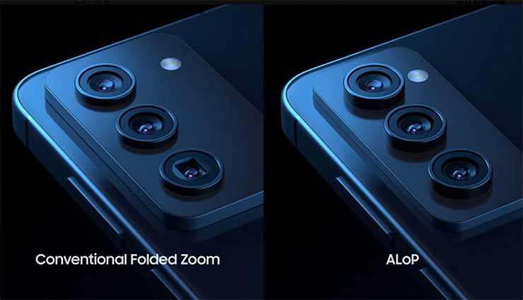 三星 Galaxy S25 Slim 將採用全新相機技術「ALoP 全鏡整合稜鏡」實現更薄型化設計 - 阿祥的網路筆記本 摺疊式長焦鏡頭(圖左)與 ALoP 鏡頭技術(圖右)的外部差異