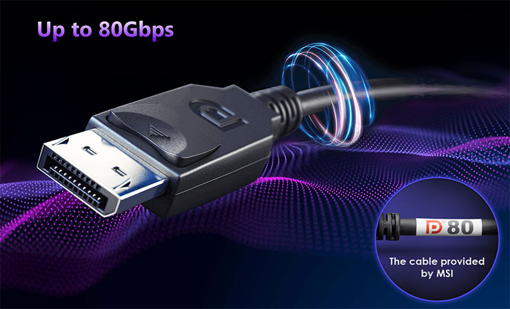 DisplayPort 2.1a (UHBR20) 傳輸速度可達 80Gbps