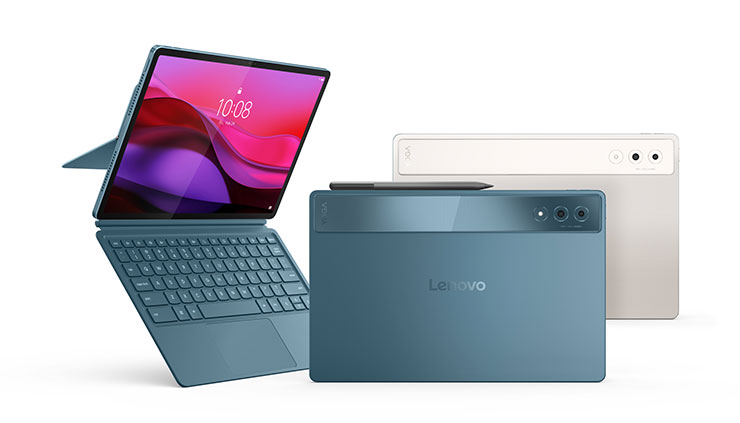 Yoga Tab Plus為Lenovo的首款AI平板，採用12.7 吋 3K防眩光螢幕、Snapdragon 8 Gen 3處理器，以及 AI Note 及 AI Transcript 等智慧型AI工具