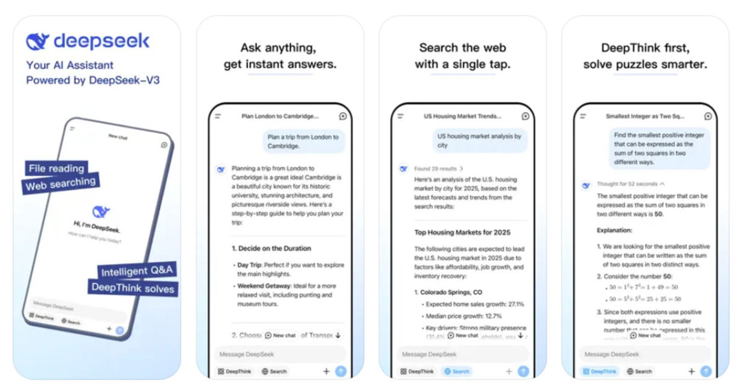 擊敗 ChatGPT！DeepSeek 奪下 App Store 最受歡迎 App！ - 阿祥的網路筆記本