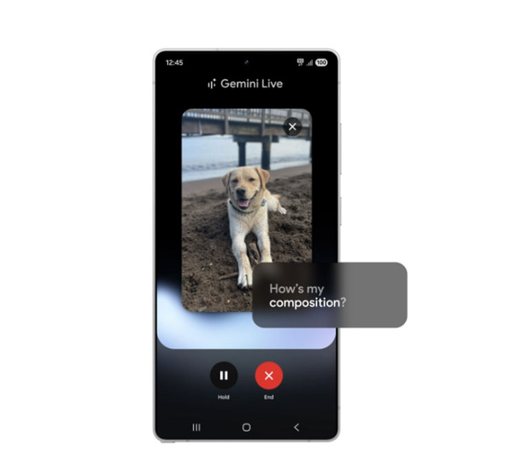 Gemini Live 的對話介面