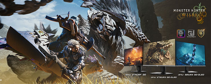3/31 前購買指定 MSI 電競螢幕就有機會獲得《魔物獵人：荒野》
