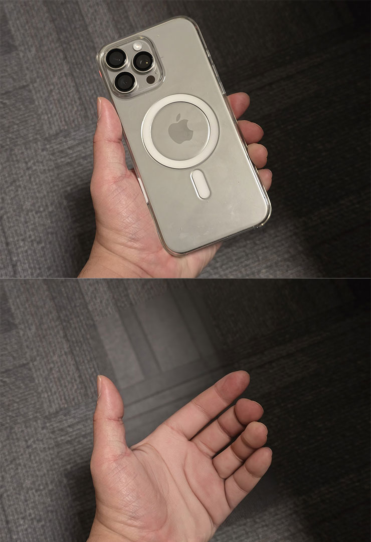 阿祥自己也試了一下，使用 Galaxy S24 Ultra 的生成式影像編器…還真的可以完美消除掉手機耶…