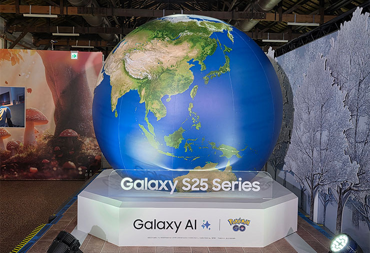 神隊友地標大大的地球也非常壯觀