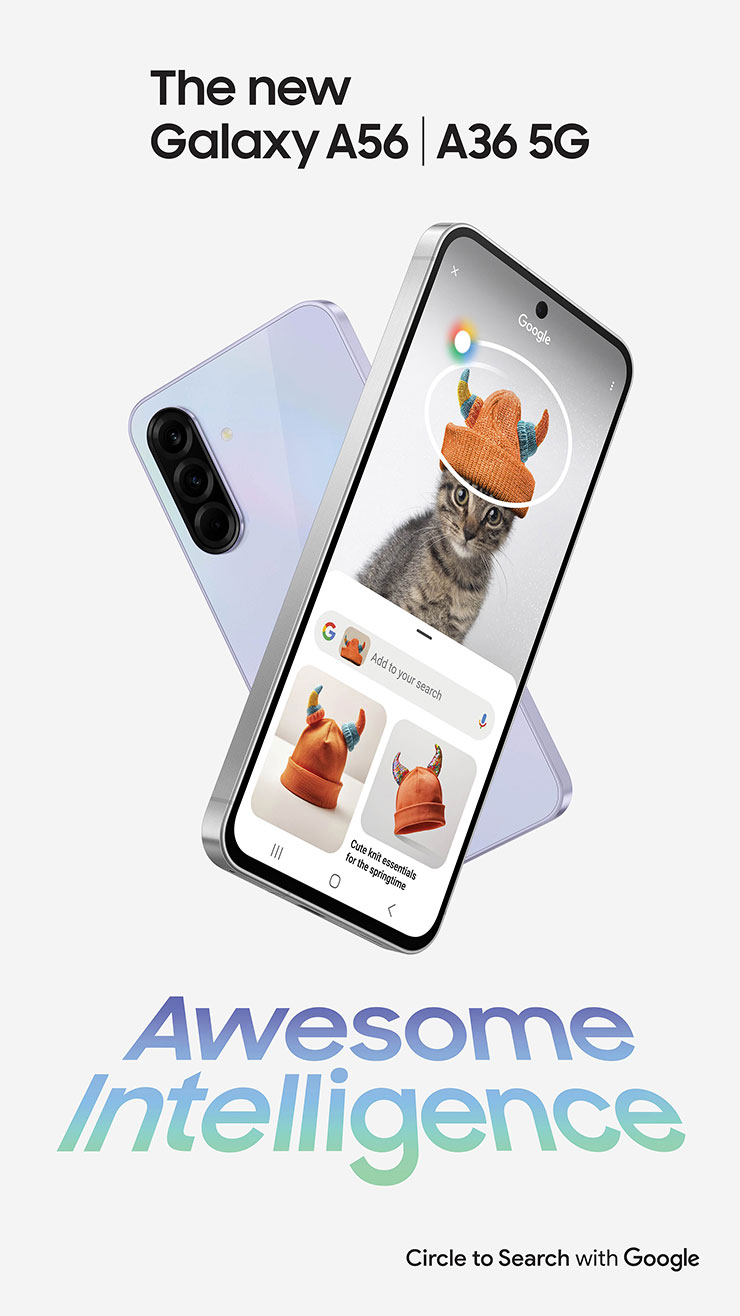 親民AI機海來襲！三星Galaxy A56、A36、A26 5G亮麗登場。