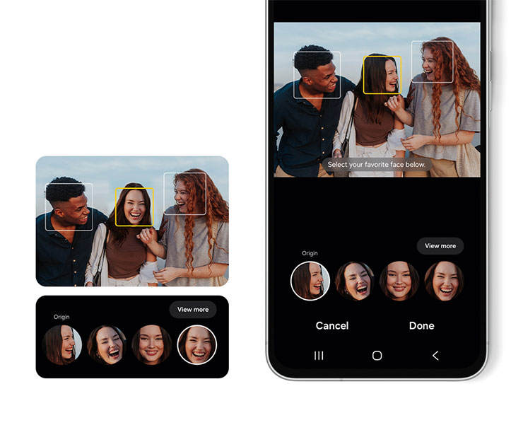 多人合照不怕有人閉眼，拍完換上「最佳臉部表情」，供用戶選出最上鏡LOOK，張張成為社群焦點。