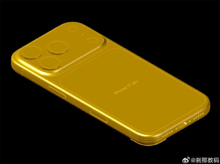 處理器愈來愈燙!iPhone 17 Pro 也將加入均熱板散熱系統! - 阿祥的網路筆記本 貼文中也秀出 iPhone 17 Pro 全新的外型設計 3D 圖