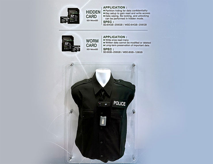 十銓科技 Embedded World 攤位 記憶卡區