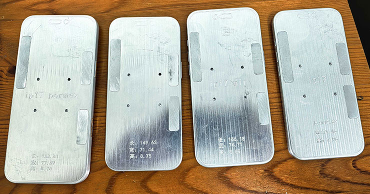 iPhone 17 系列外型曝光!多年不變的設計不一樣了! - 阿祥的網路筆記本 疑似 iPhone 17 系列金屬模具的正面