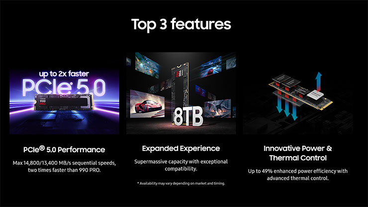 三星 9100 PRO 三大特色