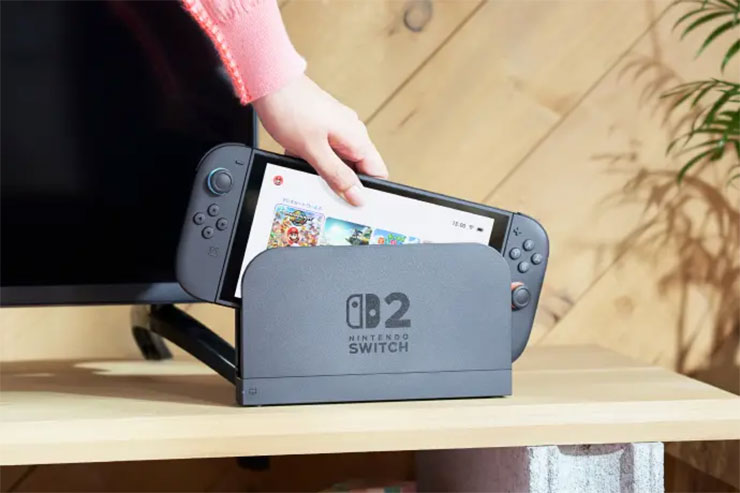 Nintendo Switch 2 同樣可以透過底座切換至電視模式