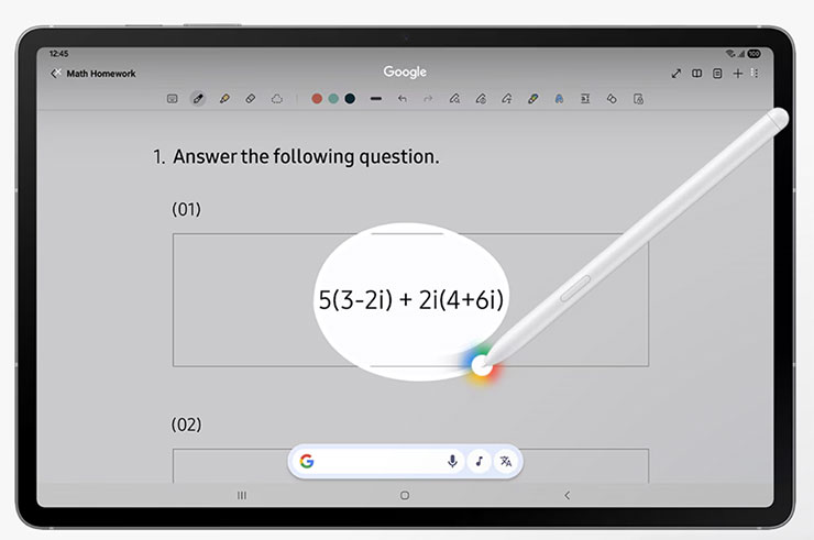 三星推出 Galaxy Tab S10 FE 系列,導入 AI 應用,工作娛樂都升級! - 阿祥的網路筆記本 Galaxy Tab S10 FE 系列擁有「筆記智慧助理」功能,可以用「數學計算助理」功能書寫出數學算式直接獲得答案
