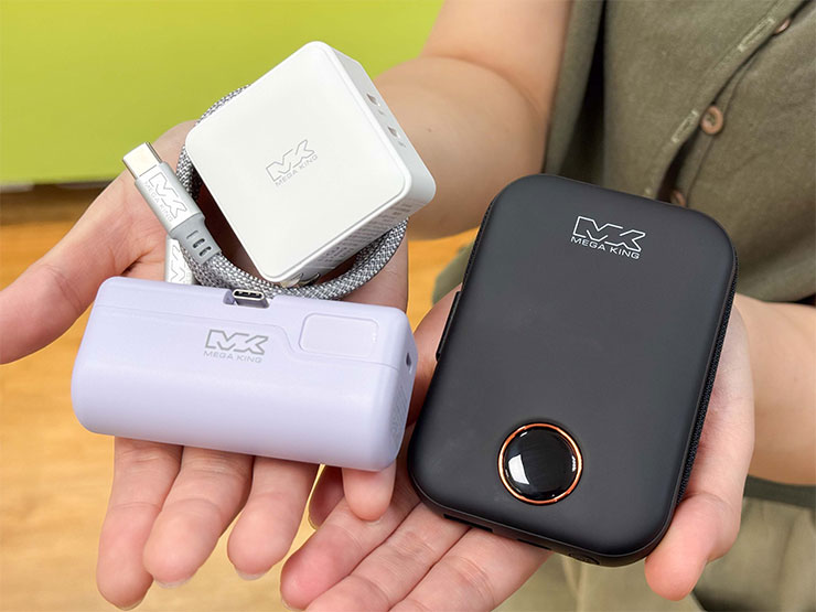 隨身的電力補給絕對不可少，配件品牌MEGA KING輕鬆打造隨行充電全套組。