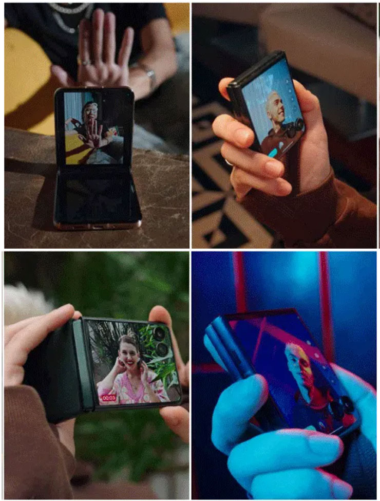 Motorola razr 60 系列擁有多種摺疊角度，讓拍照更便利