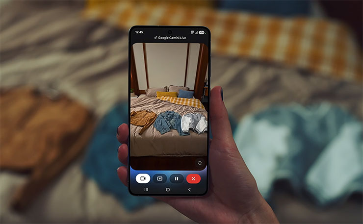  Galaxy S25 Edge 同樣內建 Galaxy AI 與最新的 Gemini Live 相機與螢幕分享功能