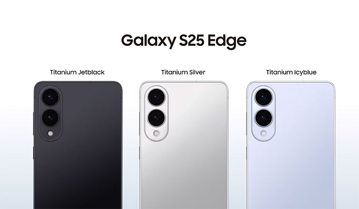  Galaxy S25 Edge 共推出三款顏色