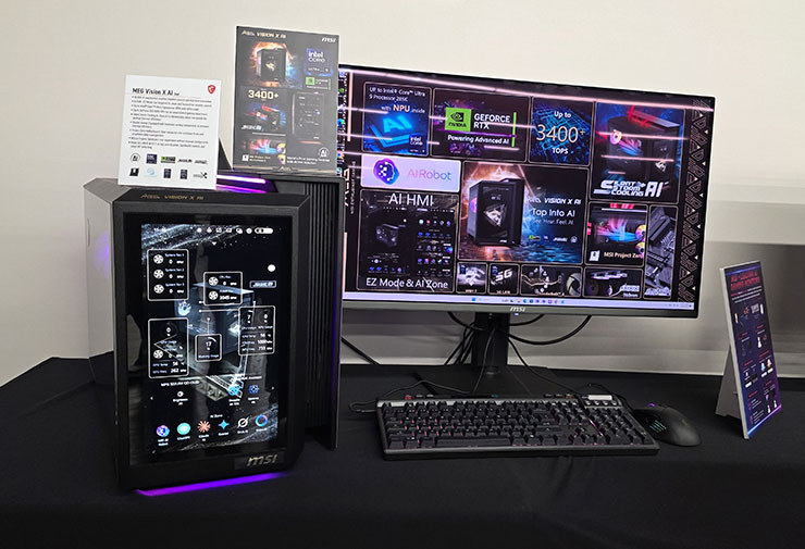 MSI 電競顯示器全面導入 AI 技術,完美防護面板、優化設定全自動~桌機產品整合 Edge AI 實現完美體驗! - 阿祥的網路筆記本 擁有超大 13 吋 HMI 人機介面的電競桌機 MEG VISION X AI 2nd。