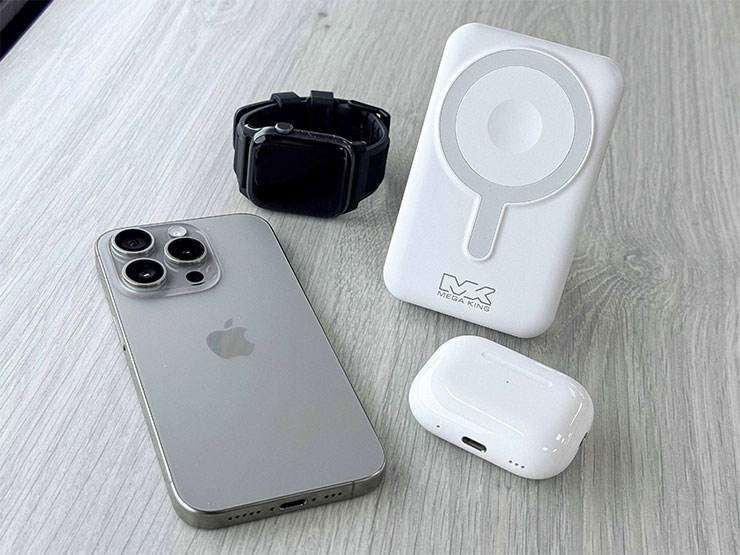 舊 iPhone 換電池再戰兩年!神腦更換原廠電池省千元! - 阿祥的網路筆記本 神腦推薦MEGA KING多功能磁吸支架行動電源,手機耳機手錶皆可磁吸充電,夏日旅遊一台搞定。