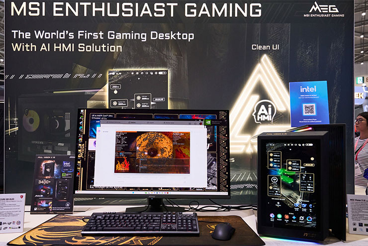 COMPUTEX 2025:微星全線新品全公開!6 大亮點一次看! - 阿祥的網路筆記本 微星旗艦級電競桌機 MEG VISION X AI 2nd