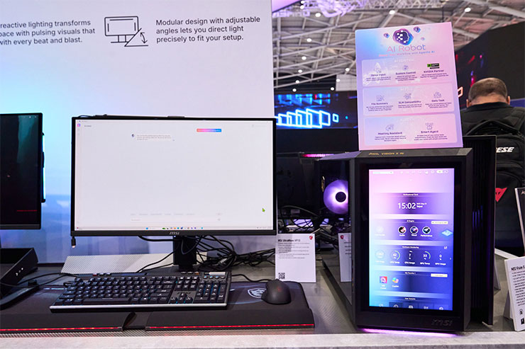 COMPUTEX 2025:微星全線新品全公開!6 大亮點一次看! - 阿祥的網路筆記本 MEG VISION X AI 2nd 也能整合 AI Robot 功能,使用本地端運行的大語言模型 AI 來協助處理各類型工作。