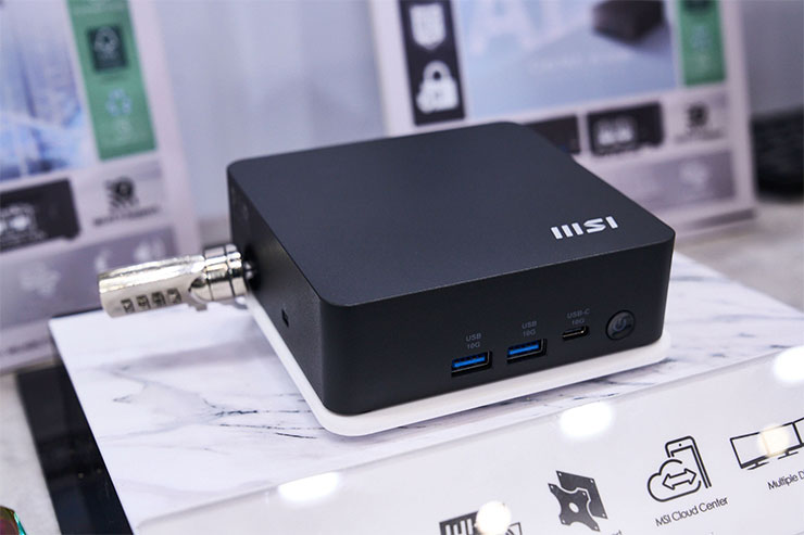 COMPUTEX 2025:微星全線新品全公開!6 大亮點一次看! - 阿祥的網路筆記本 Cubi NUC AI,採用的是 Intel Core Ultra 系列 1 處理器。