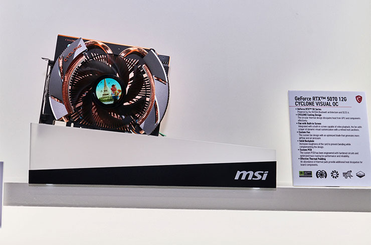 COMPUTEX 2025:微星全線新品全公開!6 大亮點一次看! - 阿祥的網路筆記本 GeForce RTX 5070 CYCLONE VISUAL OC