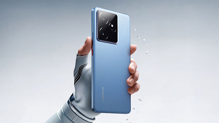 realme GT 7 獨創 IceSense 冰感設計，為全球首款採用石墨烯材料製成背蓋的智慧型手機。
