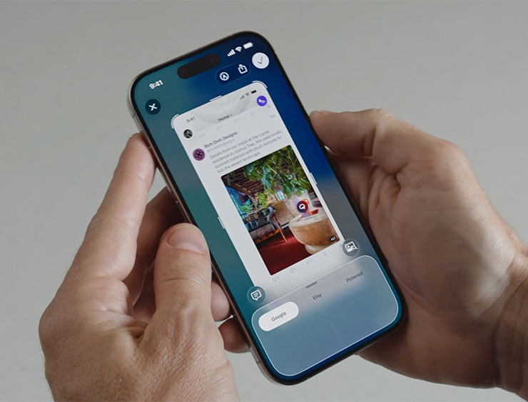 蘋果的 iOS 26 新功能中，Visual Intelligence 的「影像搜尋」功能被特別單獨當作 Live Demo。
