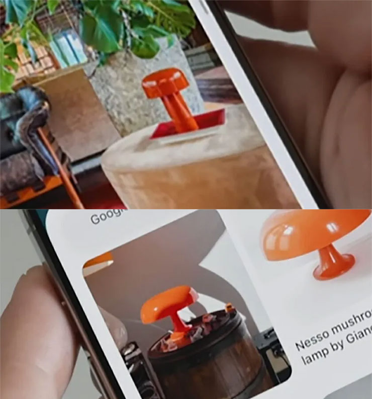 在 Live Demo 中，示範者標定出來的物件和最終搜尋出來的東西明顯不同