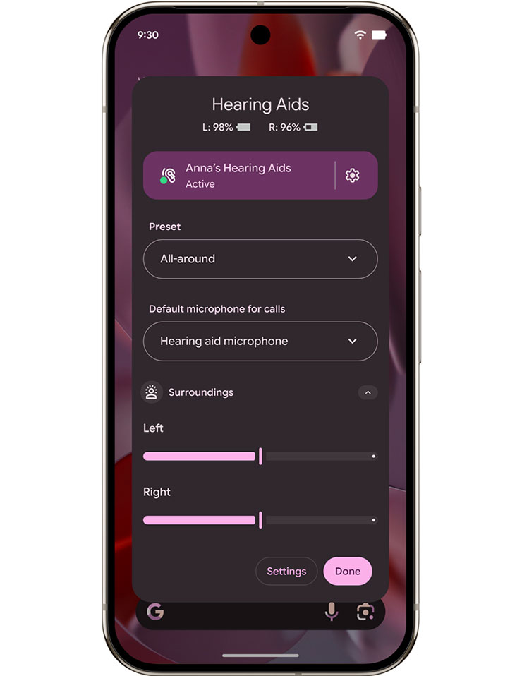 Google 正式推出 Android 16,強化即時通知、多工處理與新技術導入其中! - 阿祥的網路筆記本 更清晰、更簡單的助聽器通話體驗