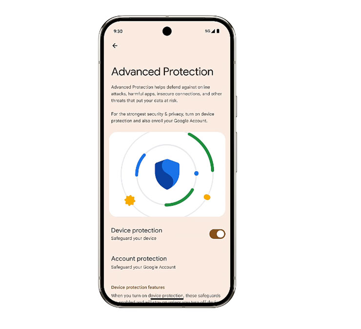 Google 正式推出 Android 16,強化即時通知、多工處理與新技術導入其中! - 阿祥的網路筆記本 「進階保護 」能啟動一系列的裝置安全功能,保護你免於網路攻擊、惡意應用程式、不安全網站和詐騙電話等威脅