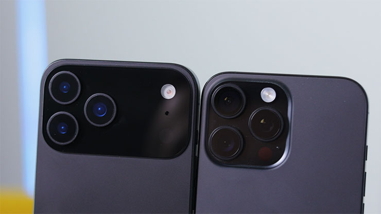 提前預測!蘋果 iPhone 17 系列可能帶來 5 個新的相機規格功能! - 阿祥的網路筆記本 iPhone 17 Pro(左)與 iPhone 16 Pro(右)的相機模組明顯不同